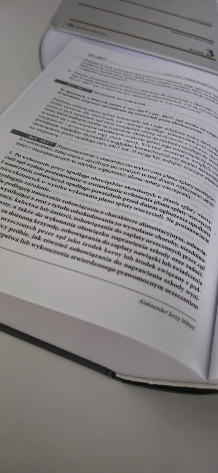 Stwierdzenie wykonania planu spłaty wierzycieli w upadłości 1 grudnia 2024